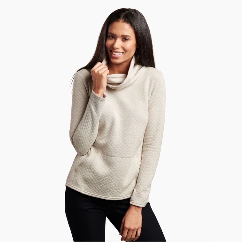 KUHL ATHENA PULLOVER WOMEN’S DOVE WHITE SIZE MEDIUM
